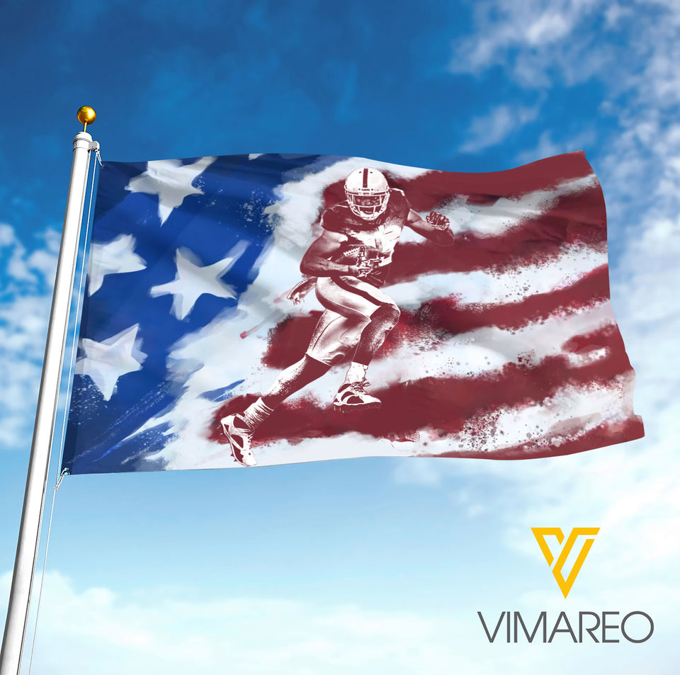 American Football Flag 3D AOD