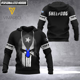 Puerto Rico Sheepdog Soldier Customized 3D Printed Shirt SPT