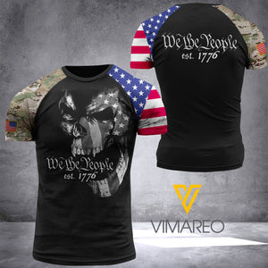 US-WTP T SHIRT 3D PRINTED