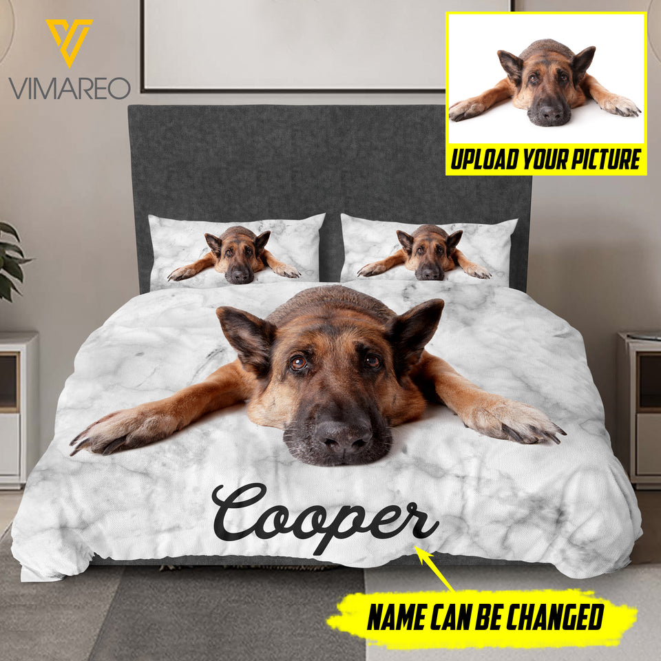Personalized your dog Bedding set 3D printed