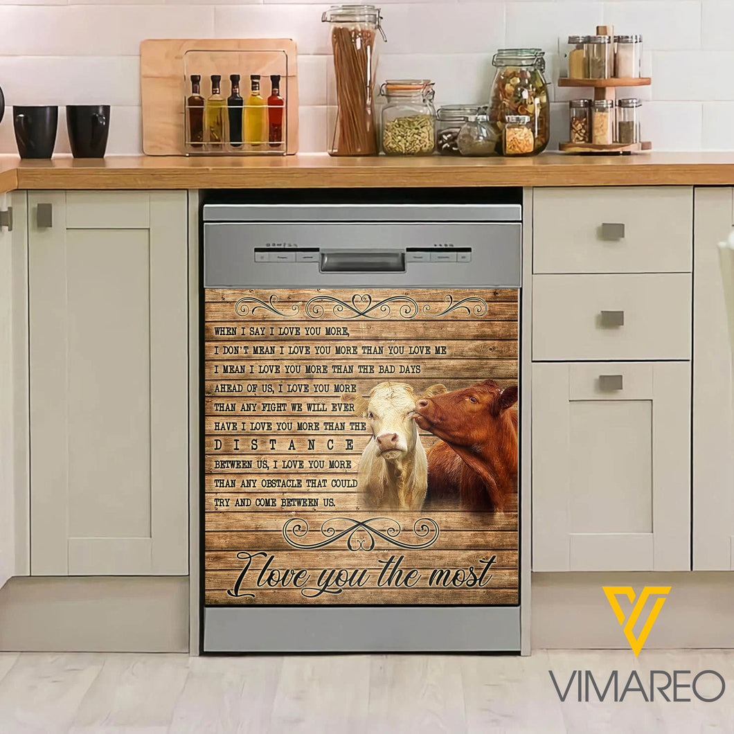 Angus Cattle Kitchen Dishwasher Cover VMPDT