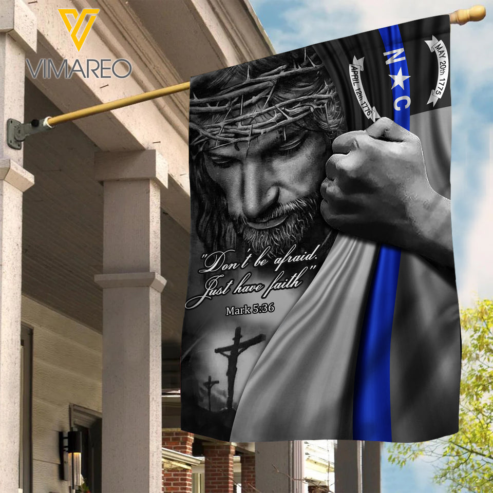 North Carolina Blue line Flag