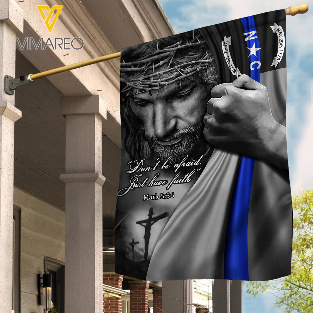 North Carolina Blue line Flag
