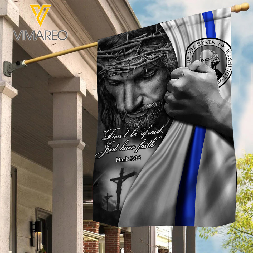 Washington Blue line Flag