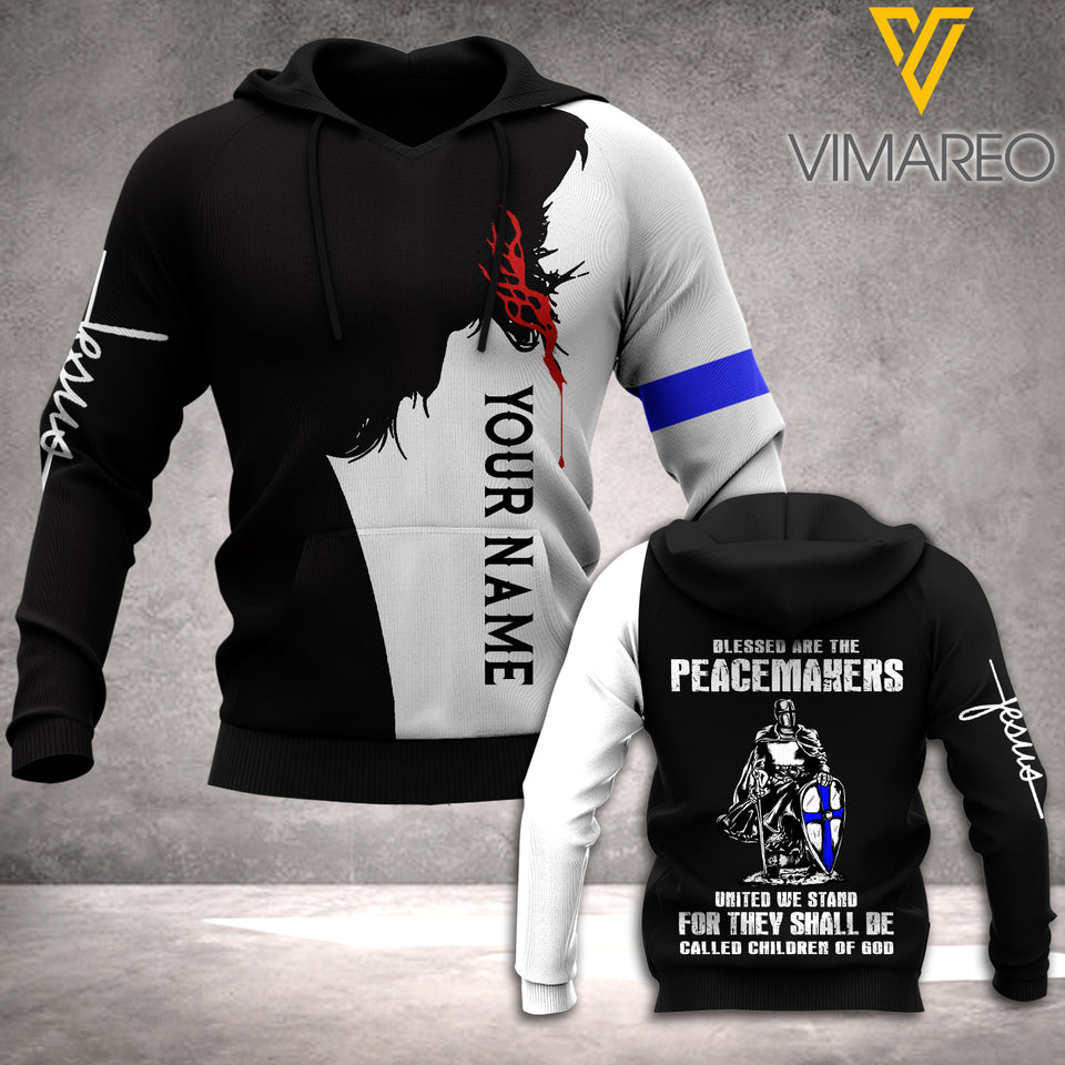 Blue Soldier-Children of god HOODIE 3D PRINTED