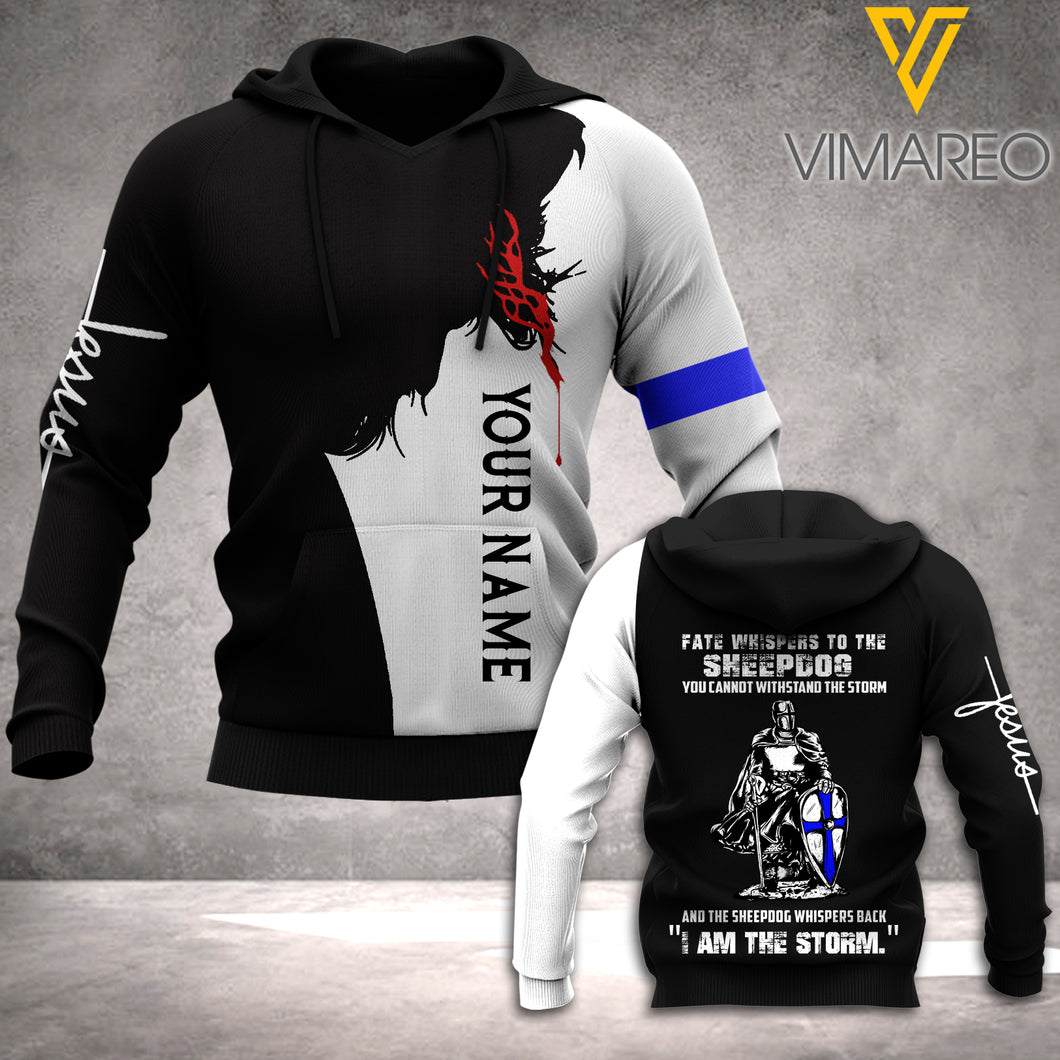 Blue Soldier-I am the storm HOODIE 3D PRINTED