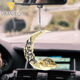 I love you to the moon and back Turtle Car Hanging Ornament