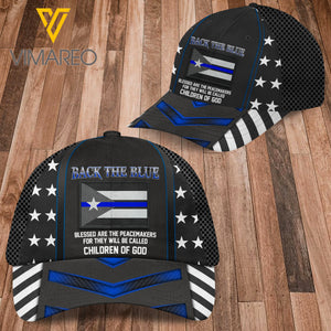 Puerto Rico Police-Back the Blue Peaked cap 3D VMQA