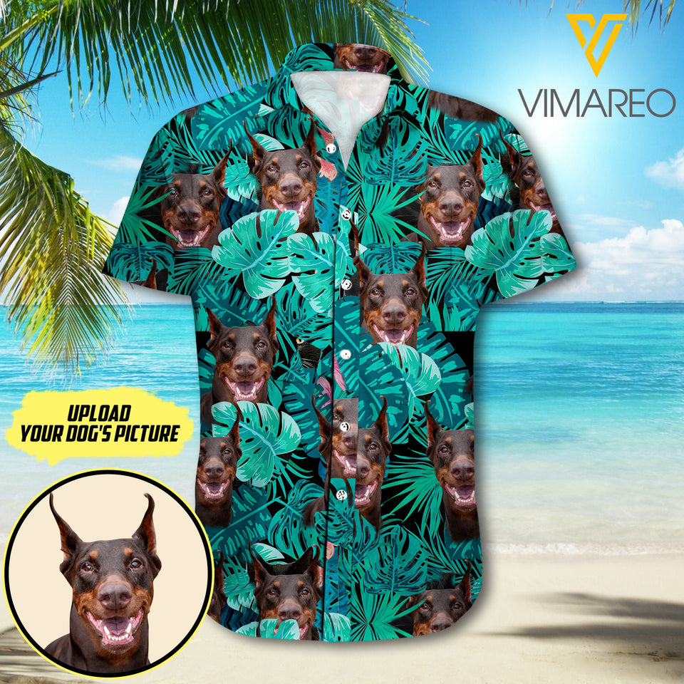 Personalized Dog trophical 3d Printed Hawai Shirt