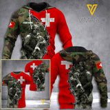 Swiss Camo Flag 3D Printed Shirt HAF