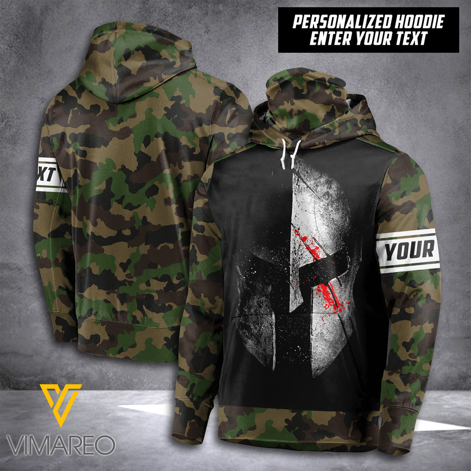 SWISS CAMO PERSONALIZED MASK HOODIE 3D PRINTED NQA