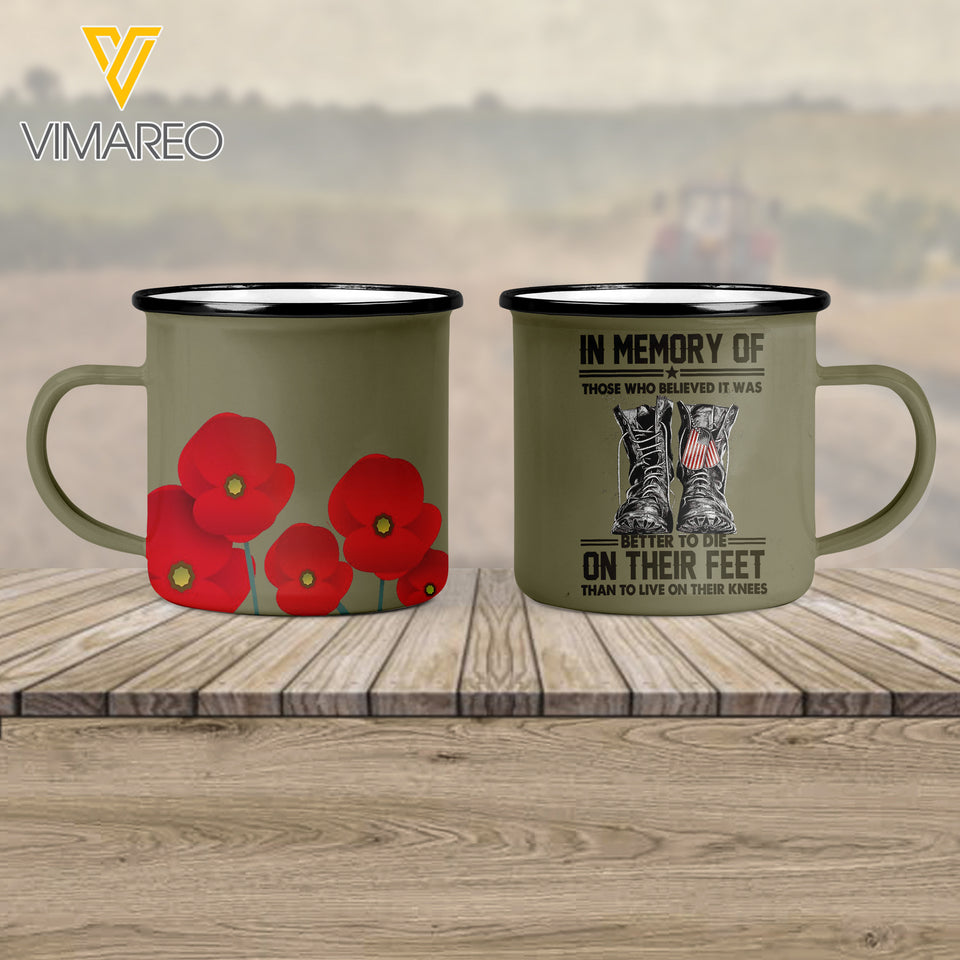 AMERICAN ARMY VETERANS IN MEMORY STEEL MUG 12OZ 3D PRINTED QTTN0811