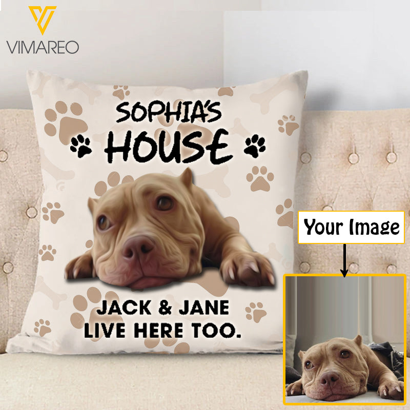 Personalized your image dog 3D seat Pillow