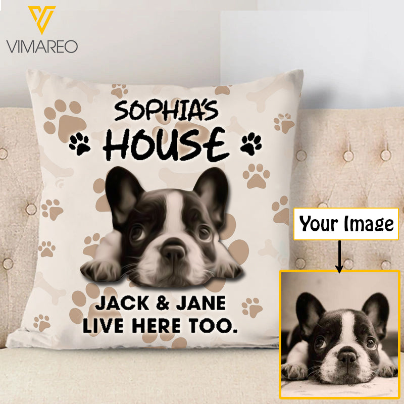 Personalized your image dog 3D seat Pillow