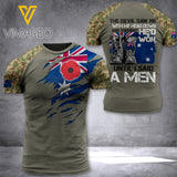 Australian army veterans-A Men TSHIRT/Hoodiel 3D PRINTED