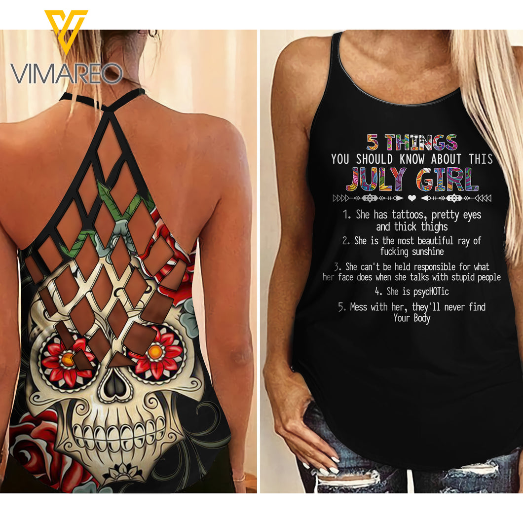 July Girl- 5 Things you should Know about-Criss-Cross Open Back Camisole Tank Top