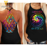 Mother of Pitbulls Criss-Cross Open Back Camisole Tank Top