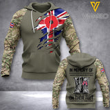 British army veterans-in memory TSHIRT/Hoodiel/Sweater 3D PRINTED T12