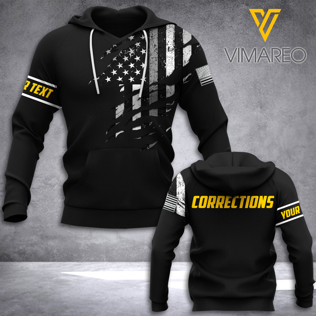Corrections Soldier Customized 3D Printed Shirt GLD