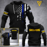 SheepDog Soldier Customized 3D Printed Shirt GLD