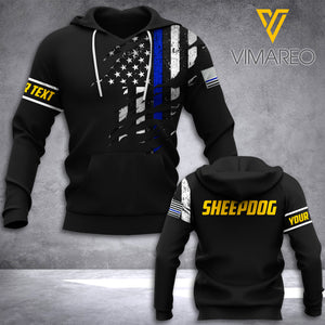 SheepDog Soldier Customized 3D Printed Shirt GLD