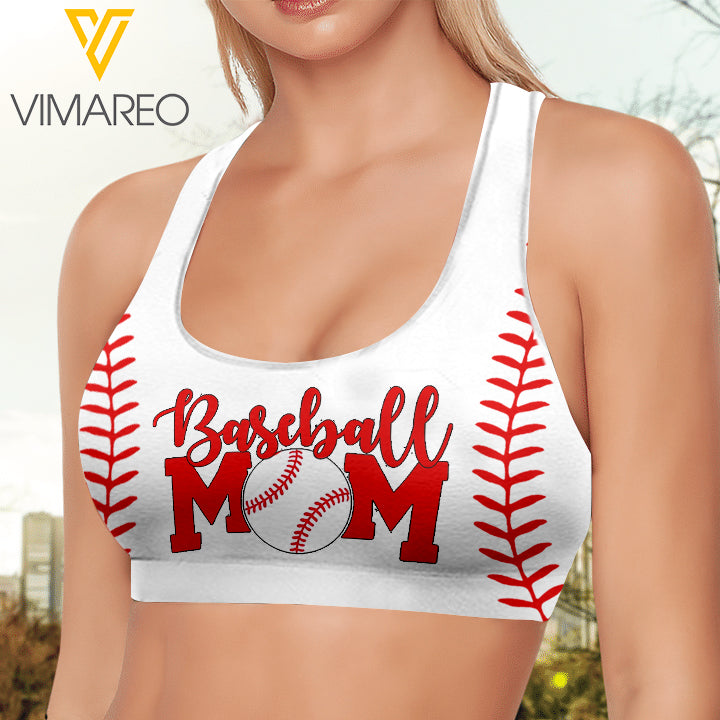Baseball Mom 3D printed Sport bra – Vimareo