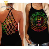 August Girl Strong Criss-Cross Open Back Camisole Tank Top
