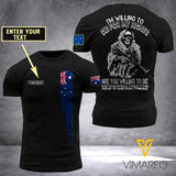 Customized Australian Soldier 3D Printed Shirt ZA064
