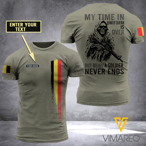 PHN PERSONALIZED Belgian Armed Forces TSHIRT 3D PRINTED APR-MA14