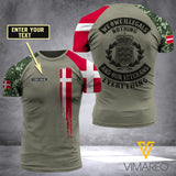 Customized Denmark Soldier 3D Printed Combat Shirt EZA1207