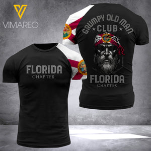 GRUMPY OLD MAN - FLORIDA CHAPTER TSHIRT 3D PRINTED MAR-MA29