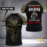 Customized German Soldier 3D Printed Combat Shirt EZA100621