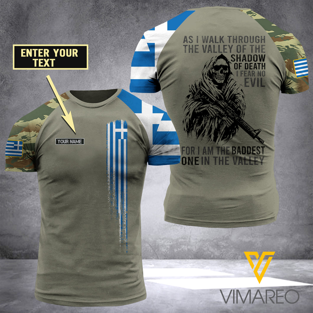 Customized Greece Soldier 3D Printed Combat Shirt EZA134