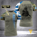 Customized Greece Soldier 3D Printed Combat Shirt EZA134