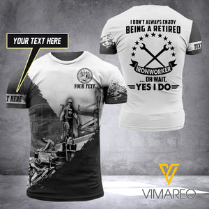 PHN Personalized Ironworker 3D Printed Shirt JUE-MA11