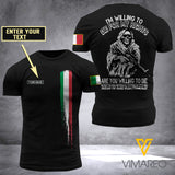 Customized Italian Soldier 3D Printed Shirt ZA064