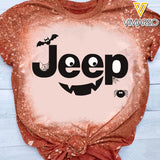 Jeep Happy Halloween Bleached TShirt