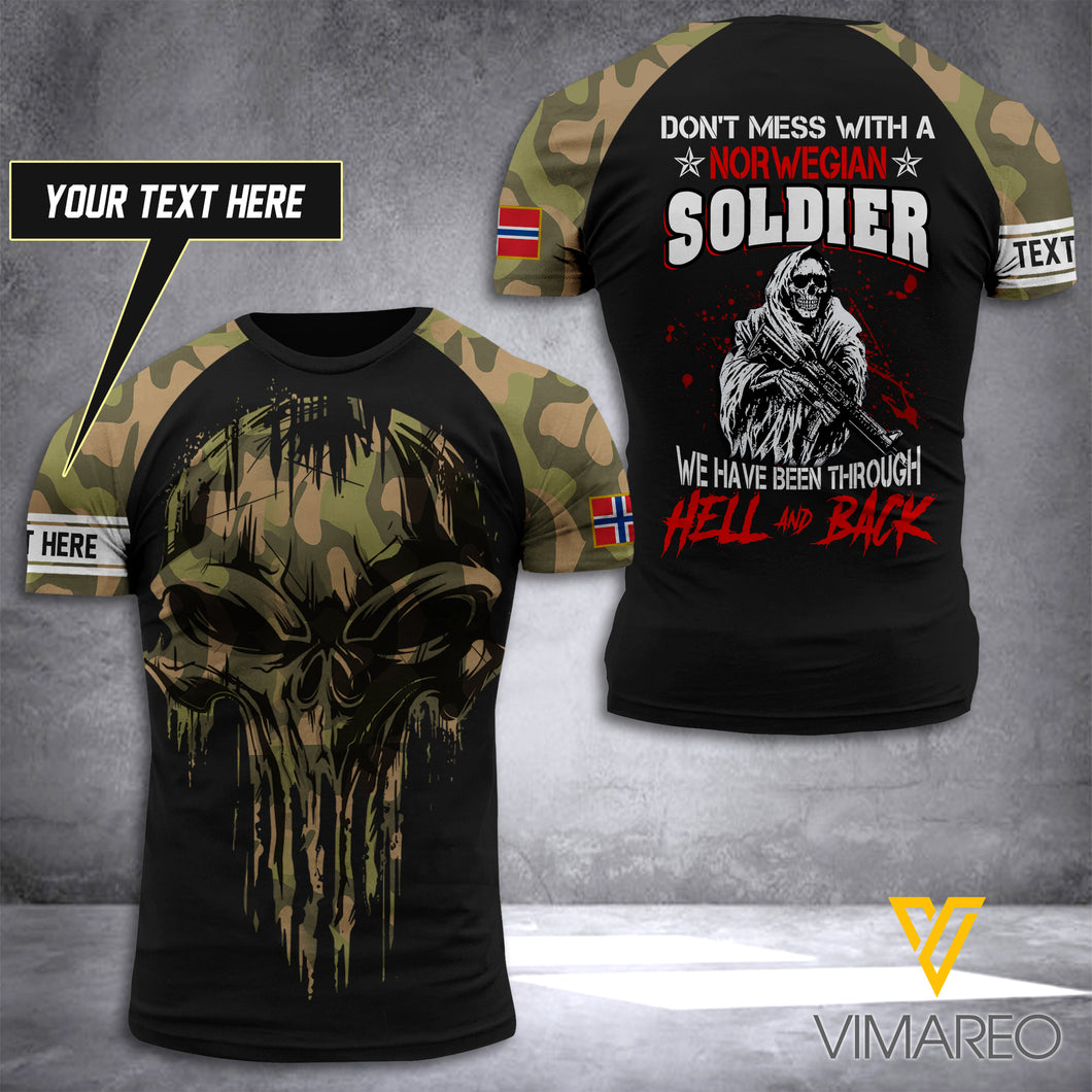 Customized Norway Soldier 3D Printed Combat Shirt EZA100621