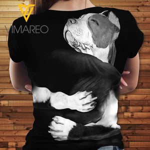 MH PITBULL DOG TSHIRT 3D PRINTED MAR-MA09