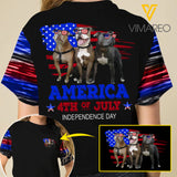 PITBULL DOG T-SHIRT 3D PRINTED