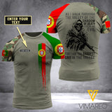 Customized Portugal Soldier Shadow 3D Printed Combat Shirt EZA104