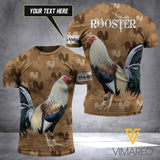 PERSONALIZED ROOSTER T-SHIRT 3D PRINTED