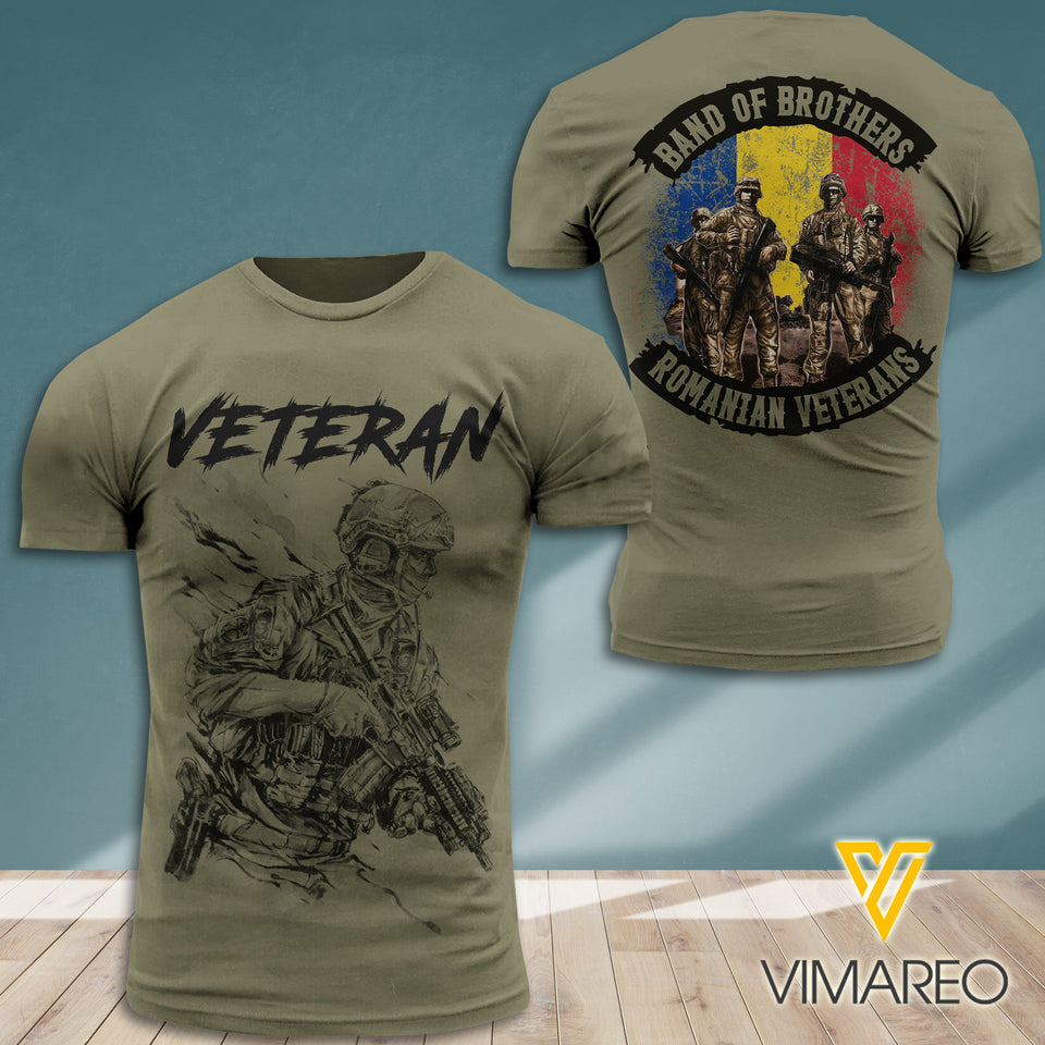 PHN ROMANIAN VETERANS TSHIRT 3D PRINTED AUG-MA27