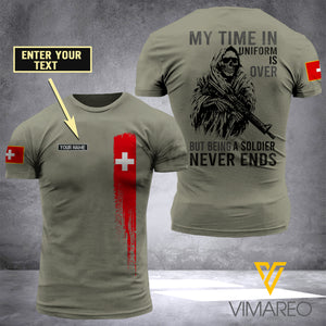PHN PERSONALIZED SWISS SOLDIER TSHIRT 3D PRINTED APR-MA14
