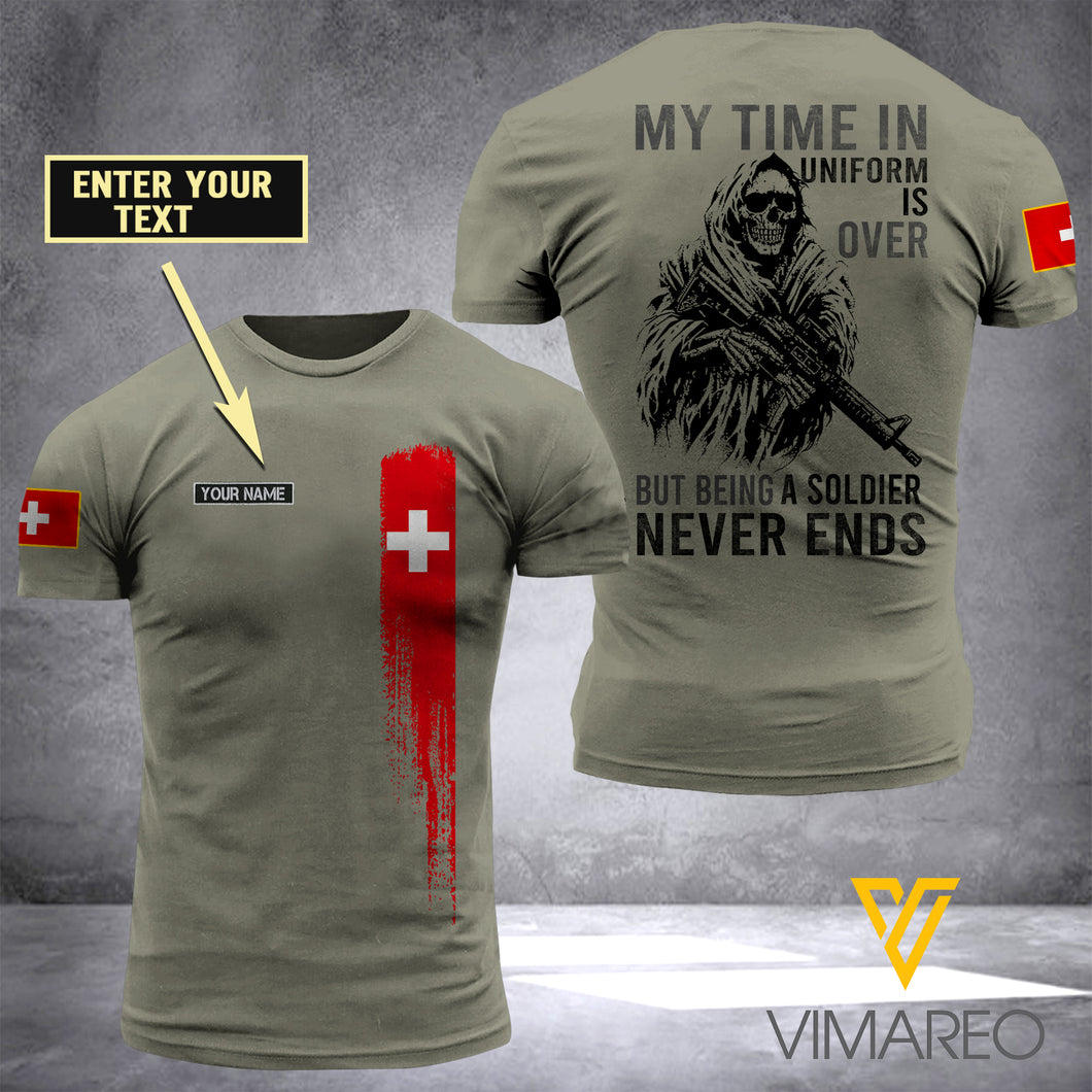 PHN PERSONALIZED SWISS SOLDIER TSHIRT 3D PRINTED APR-MA14