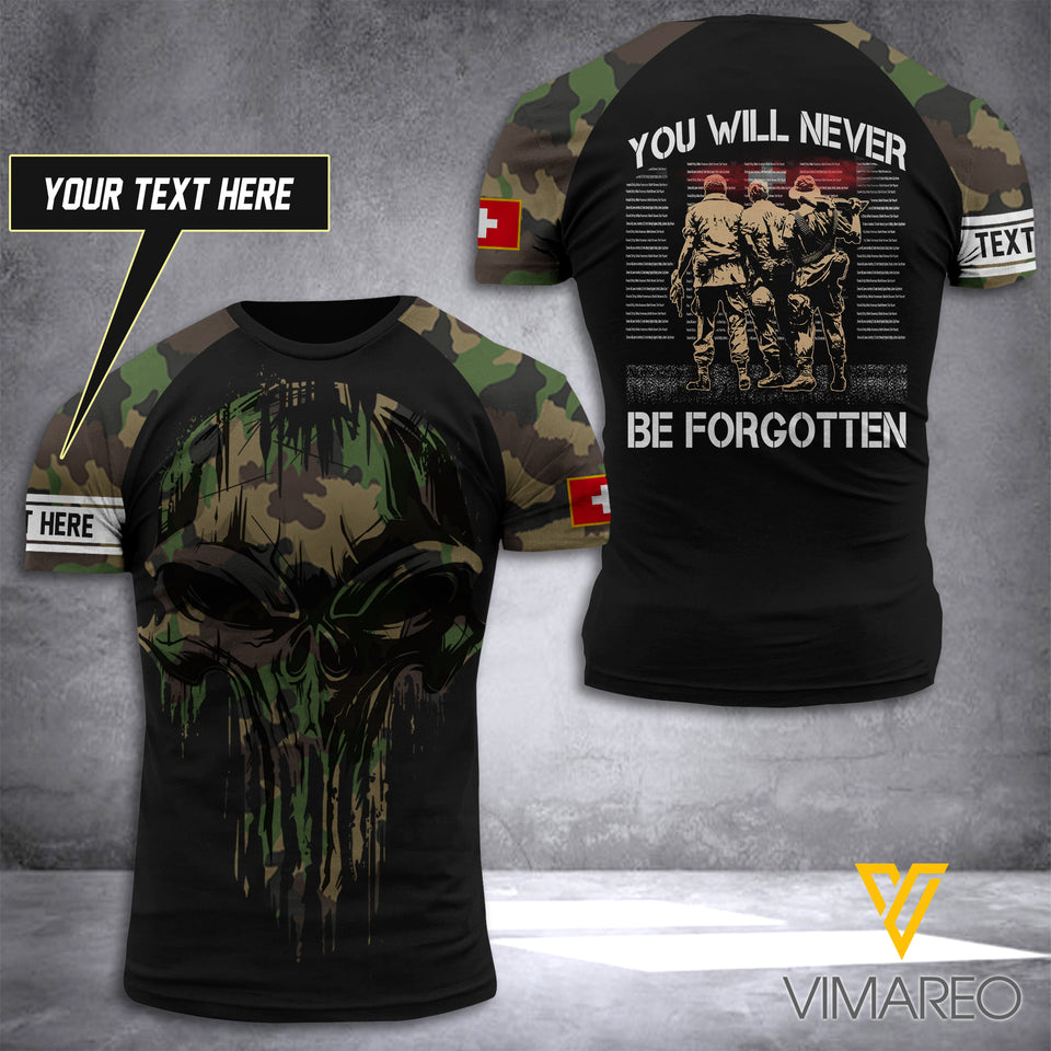 Customized Swiss Soldier 3D Printed Combat Shirt EZA070621