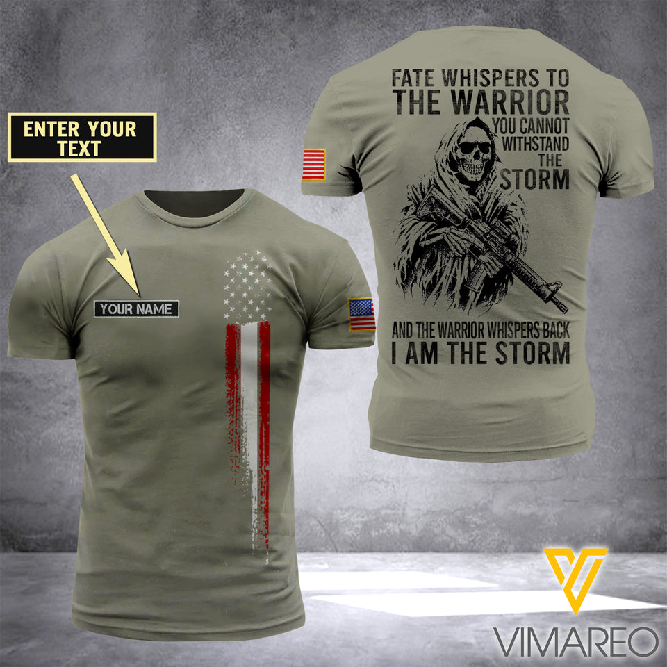 Customized Us soldier 3D Printed Shirt EZA074