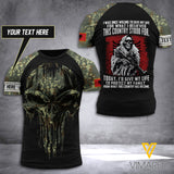 Customized Albania warrior 3D Printed Combat Shirt EZA090621