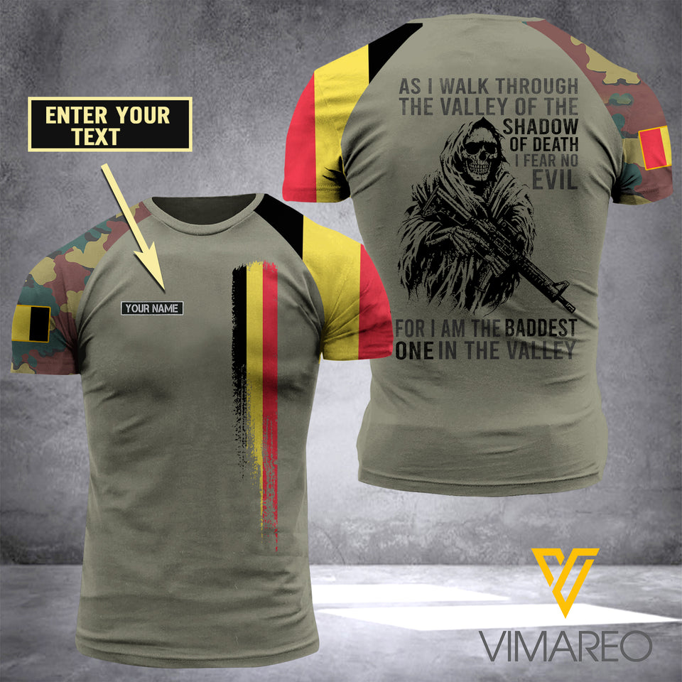 Customized Belgian Soldier Shadow 3D Printed Combat Shirt EZA104