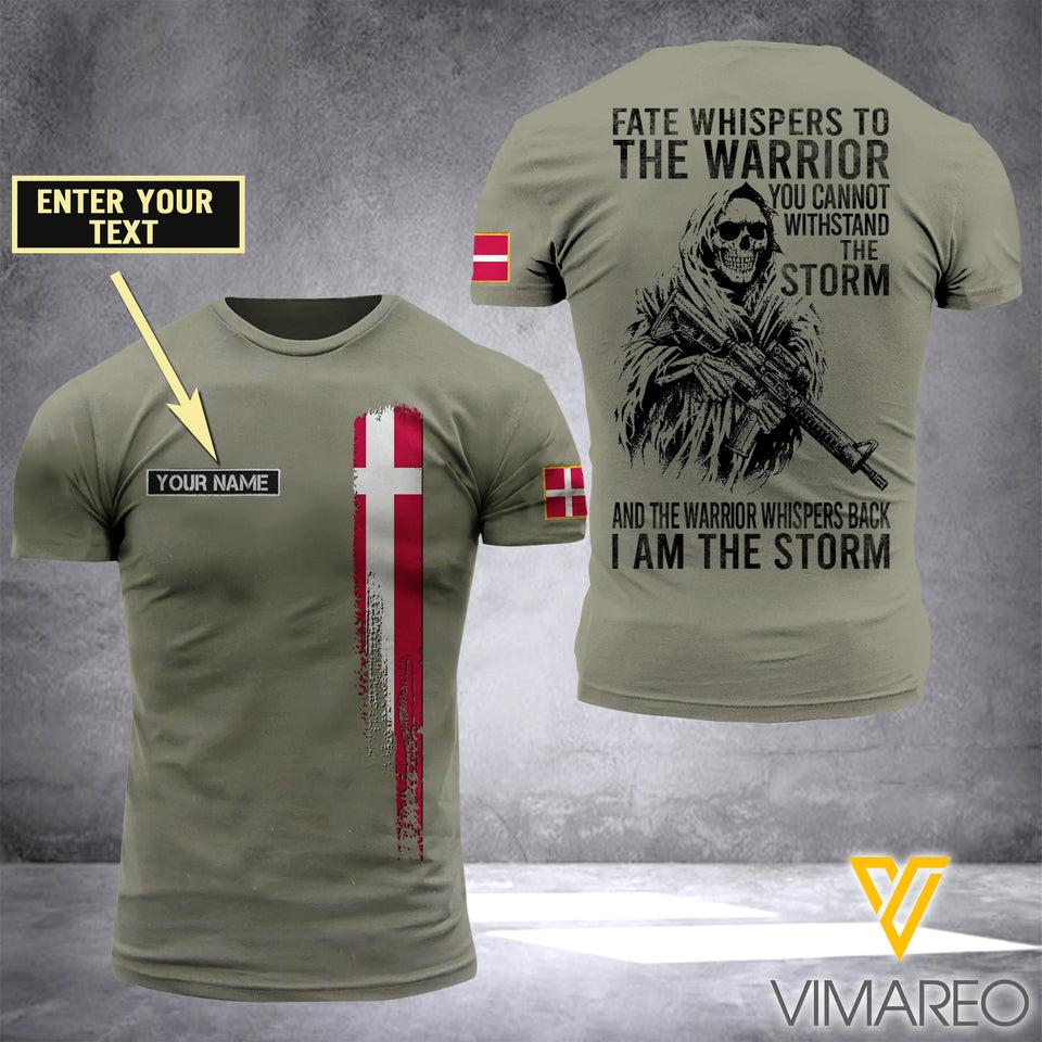 Customized Denmark Soldier Storm 3D Printed Combat Shirt EZA1204